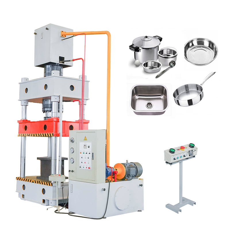 Semi-Automatic Stainless Steel Tray Production Press | Hydraulic Press with Custom Molds