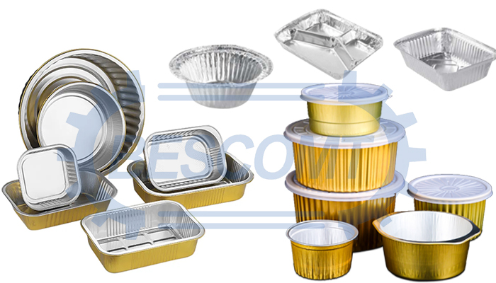 Gantry Aluminum Foil Food Container Making Machine Line