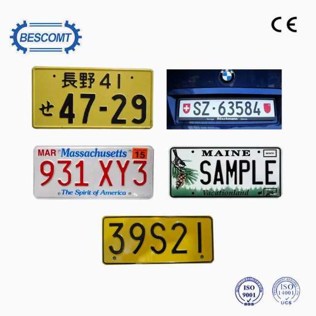 Metal Car License Number Plate Production Line