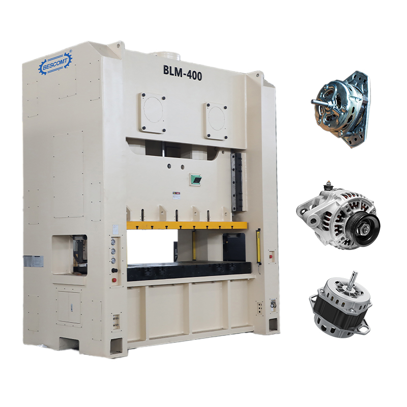 Automatic Motor Cover Stamping Production Line | BLM Pneumatic Press with Decoiler, Feeder & Die