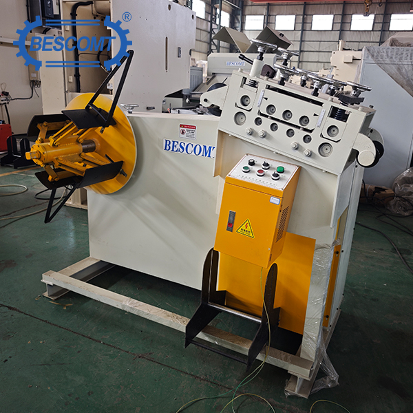 2in1 Heavy Duty Decoiler And Straightener Machine | Metal Coil Leveling & Uncoiling Equipment for Thick Plate Processing