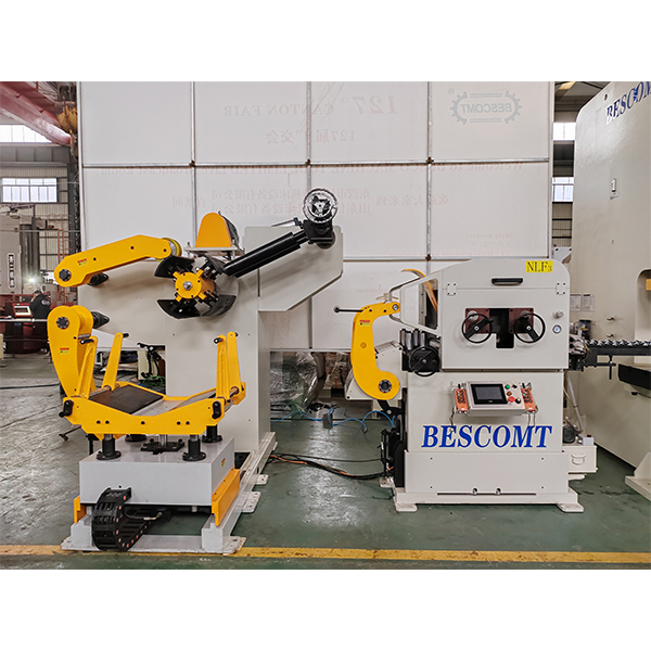 3 in 1 Decoiler Straightener Feeder for Metal Junction Box Stamping Line | High Accuracy &plusmn;0.15mm