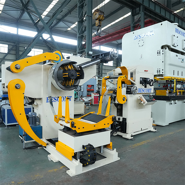 3 in 1 Decoiler Straightener Feeder for Metal Junction Box Stamping Line | High Accuracy &plusmn;0.15mm